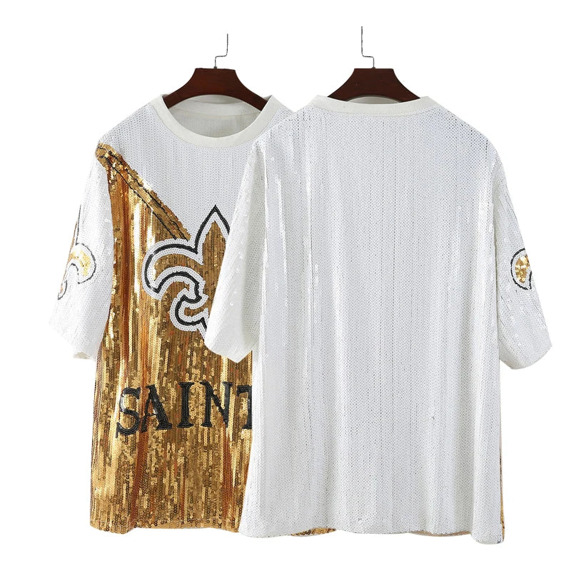 New Orleans Saints Sparkly Sequin Dress – Bombshell Boutique LV