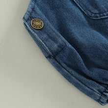 Load image into Gallery viewer, Infant Denim Overalls Button Closure | Baby Clothes | Baby Overalls