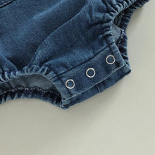 Load image into Gallery viewer, Infant Denim Overalls Button Closure | Baby Clothes | Baby Overalls