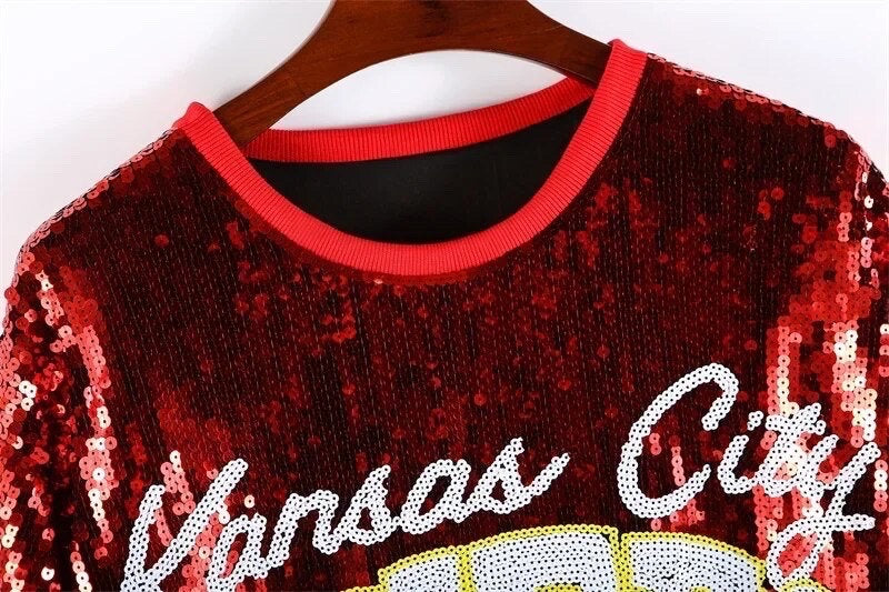 chiefs sequin dress Kansas Chiefs Sequin Dress