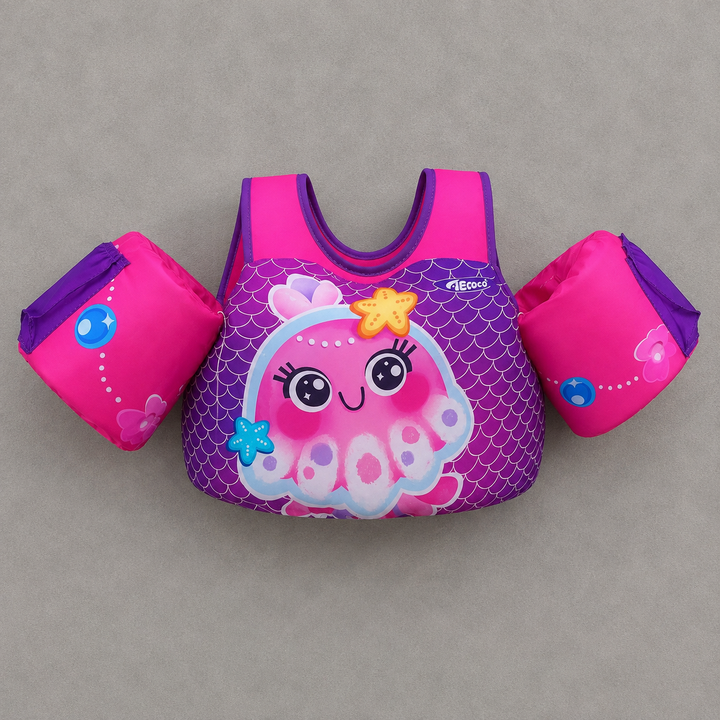 Load image into Gallery viewer, NWT - Aeocoo Seajelly Floaties Toddler Swim Vest - Toddler Floaties Baby Swim