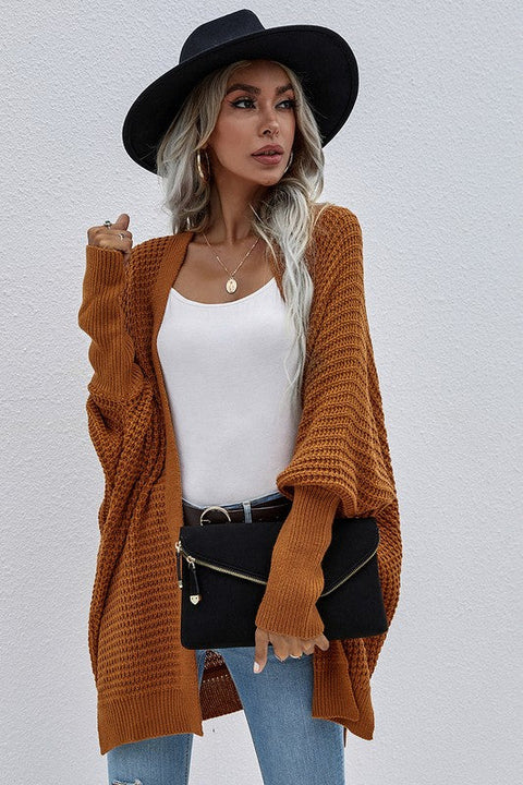 Load image into Gallery viewer, Brick Women&#39;s Kimono Batwing Knitted Slouchy Oversized Cardigan Sweater