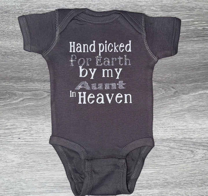 Load image into Gallery viewer, Hand Picked For Earth By My Aunt In Heaven Bodysuit