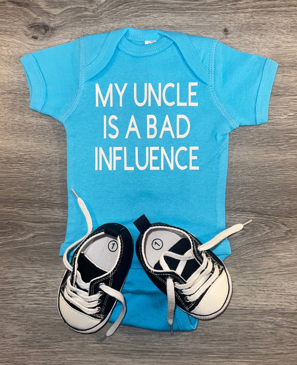 Load image into Gallery viewer, My Uncle Is A Bad Influence Bodysuit