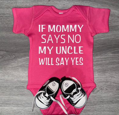 If Mommy Says No My Uncle Will Say Yes Bodysuit