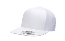 Load image into Gallery viewer, a white hat with a white brimmed peak