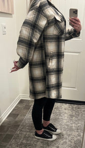 Plaid Button Down Jacket