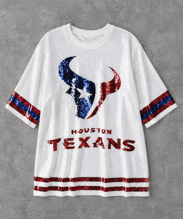 Load image into Gallery viewer, Houston Texans Sparkly Sequin Dress