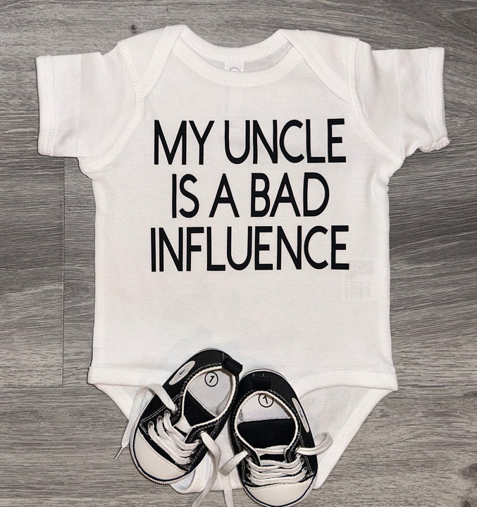 Load image into Gallery viewer, My Uncle Is A Bad Influence Bodysuit