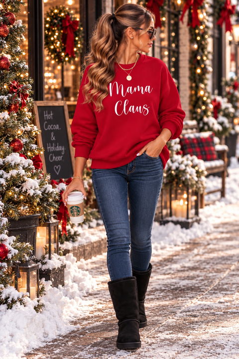 Load image into Gallery viewer, Mama Claus Christmas Sweater