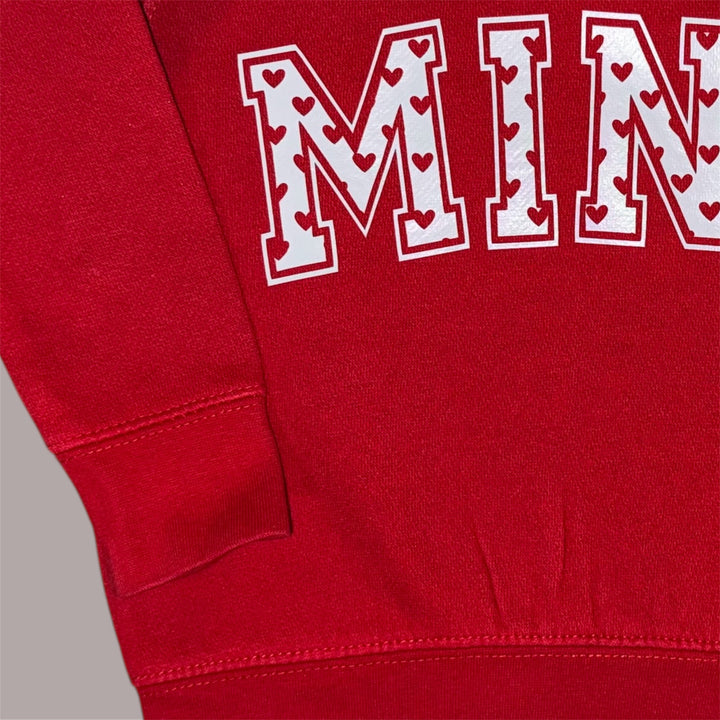 Load image into Gallery viewer, MINI Heart Design Valentine's Day Toddler Fleece Sweatshirt