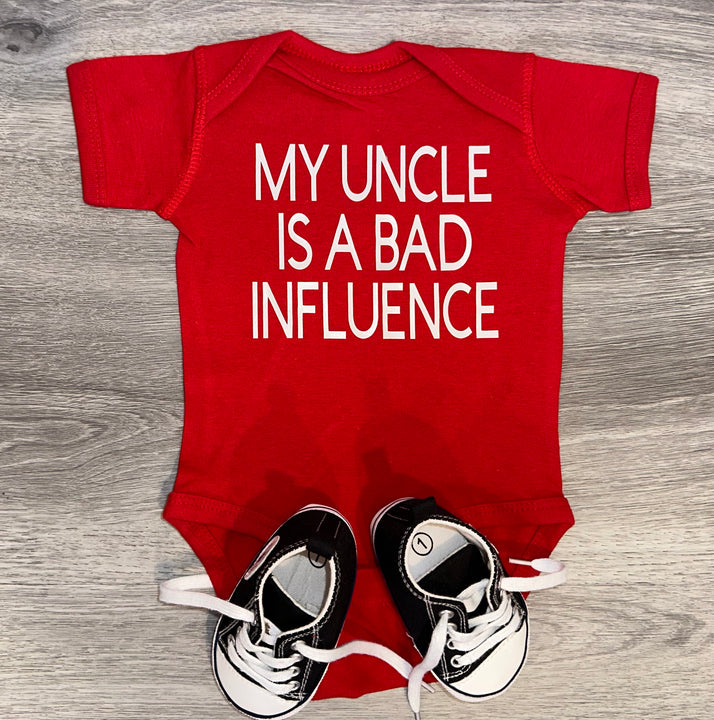 Load image into Gallery viewer, My Uncle Is A Bad Influence Bodysuit