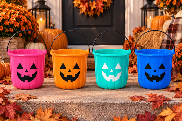 Load image into Gallery viewer, Halloween Candy Buckets Trick Or Treating Buckets Halloween Pail Bucket