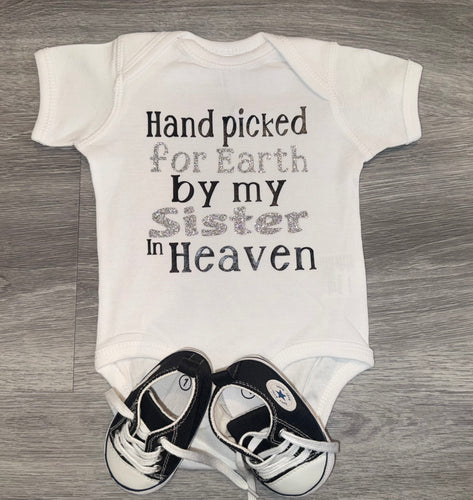 Hand Picked For Earth By My Sister In Heaven Bodysuit