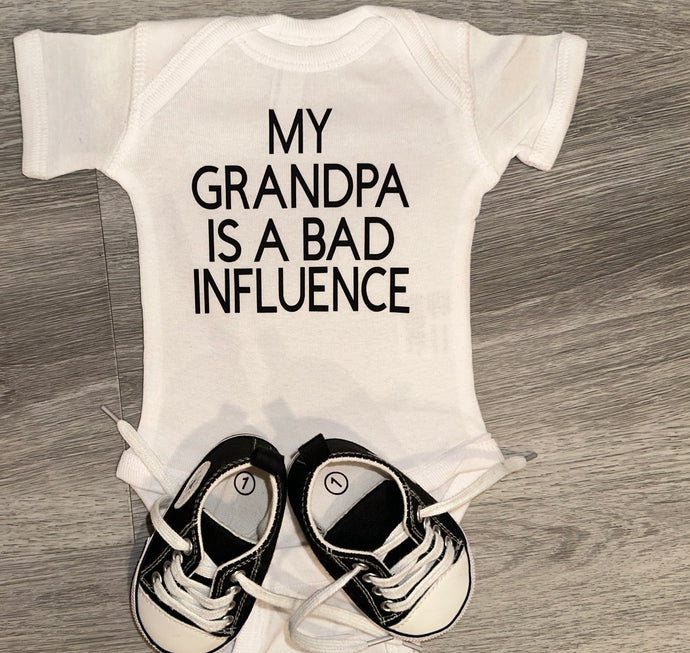 My Grandpa Is A Bad Influence Bodysuit