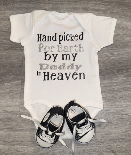Hand Picked For Earth By My Daddy In Heaven Bodysuit