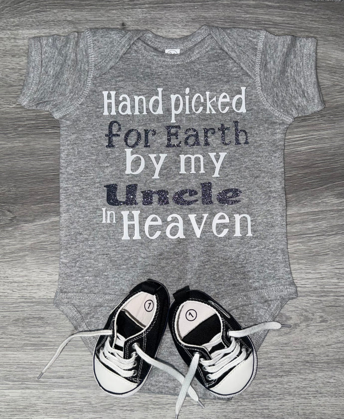 Hand Picked For Earth By My Uncle In Heaven Bodysuit