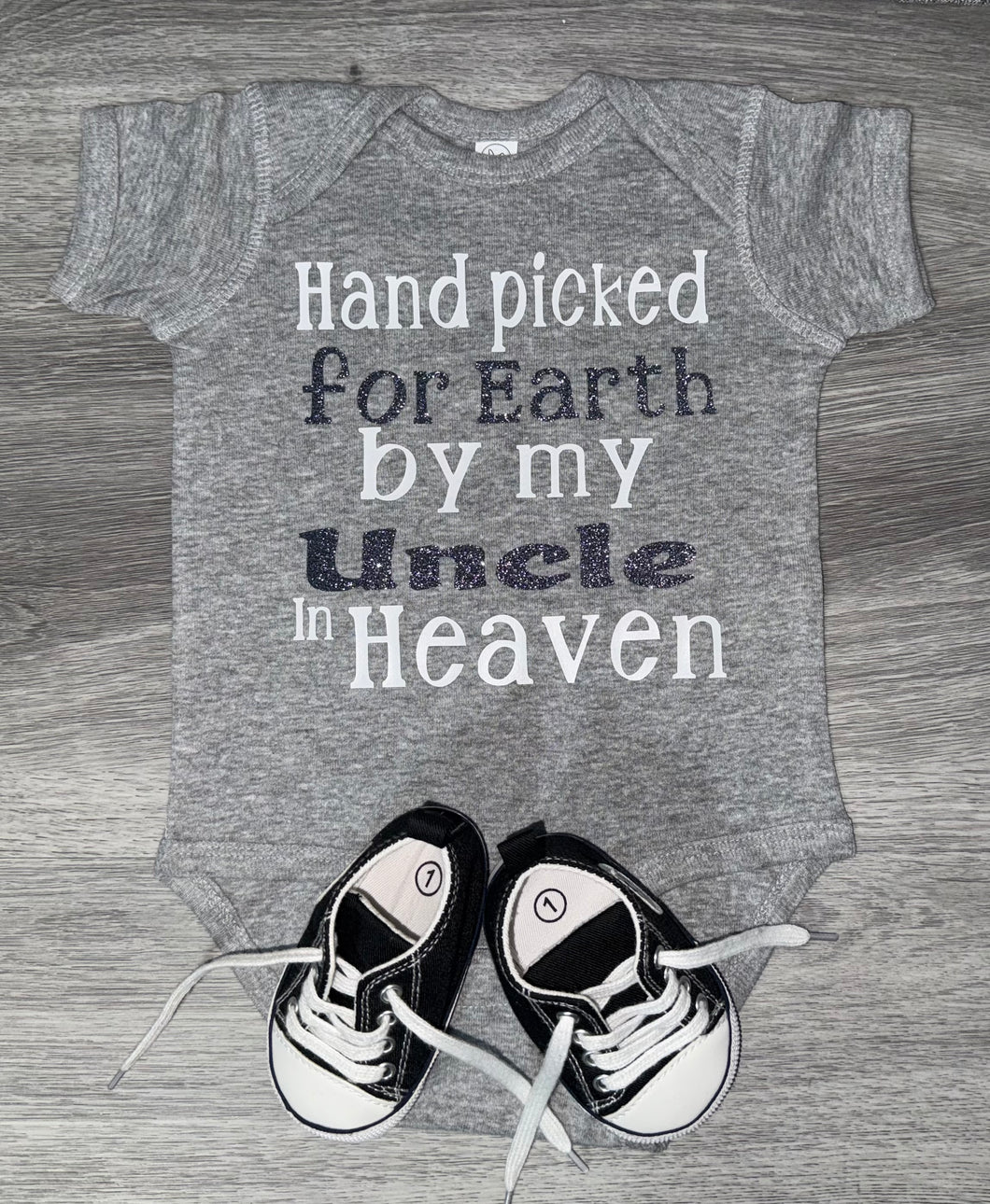 Hand Picked For Earth By My Uncle In Heaven Bodysuit