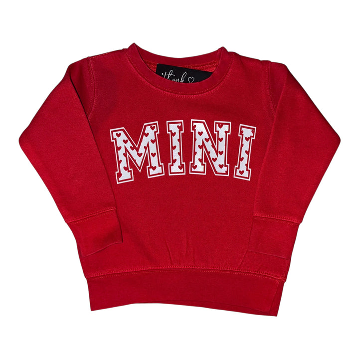 Load image into Gallery viewer, MINI Heart Design Valentine's Day Toddler Fleece Sweatshirt