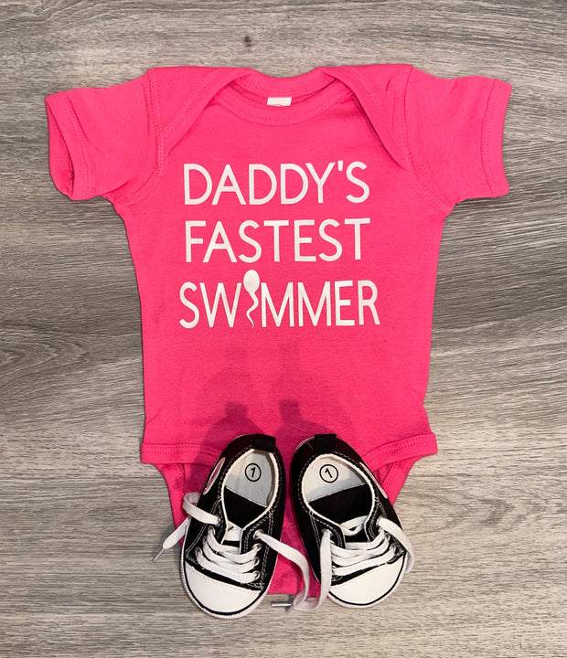 Load image into Gallery viewer, Daddy’s Fastest Swimmer Bodysuit