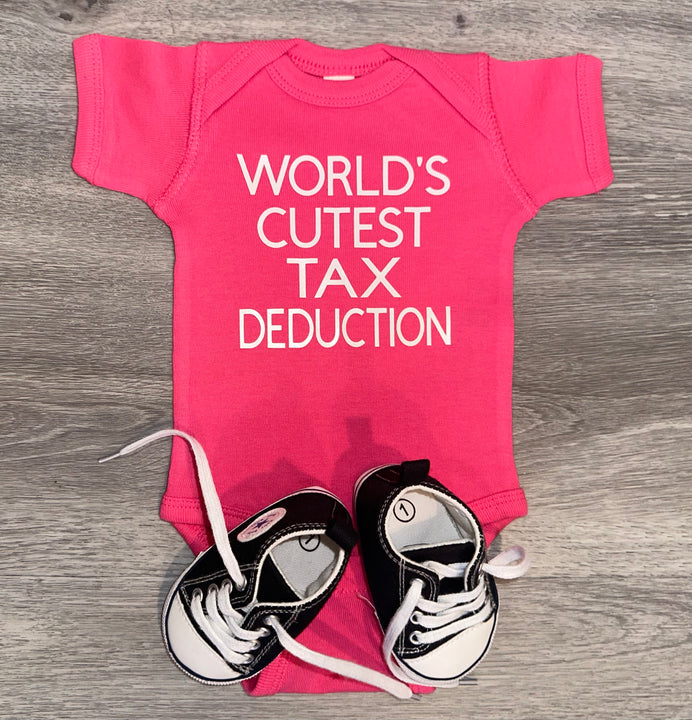 Load image into Gallery viewer, World’s Cutest Tax Deduction Bodysuit