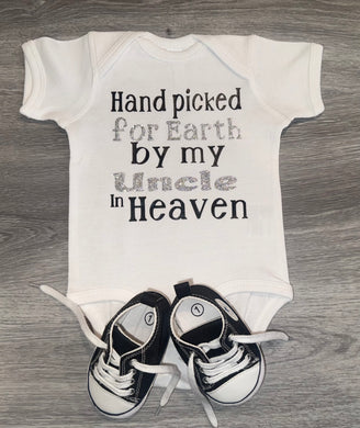 Hand Picked For Earth By My Uncle In Heaven Bodysuit