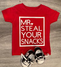 Load image into Gallery viewer, MR Steal Your Snacks Shirt