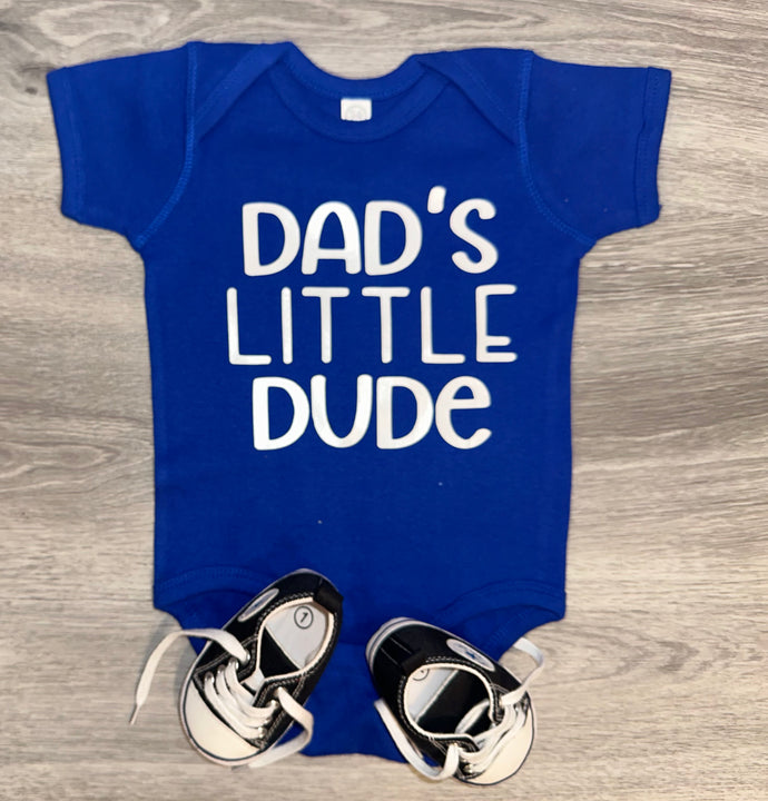 Load image into Gallery viewer, Dad&#39;s Little Dude Bodysuit