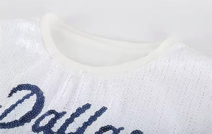 Load image into Gallery viewer, Dallas Cowboys Sparkly Sequin Dress