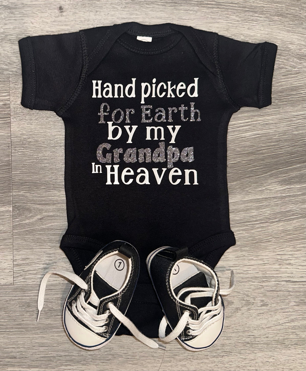 Hand Picked For Earth By My Grandpa In Heaven Bodysuit