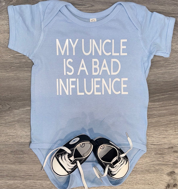 Load image into Gallery viewer, My Uncle Is A Bad Influence Bodysuit