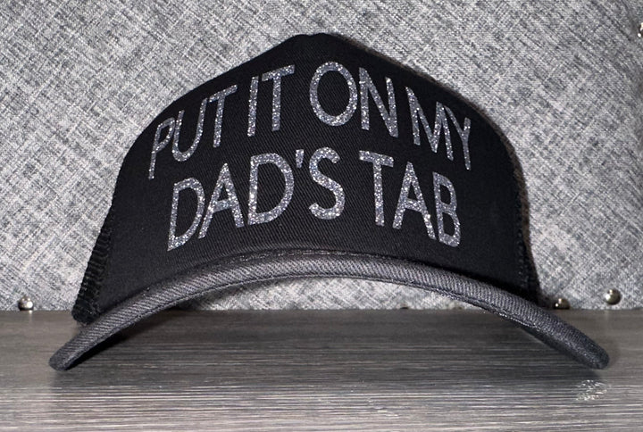Load image into Gallery viewer, Put It On My Dad’s Tab Trucker Hat