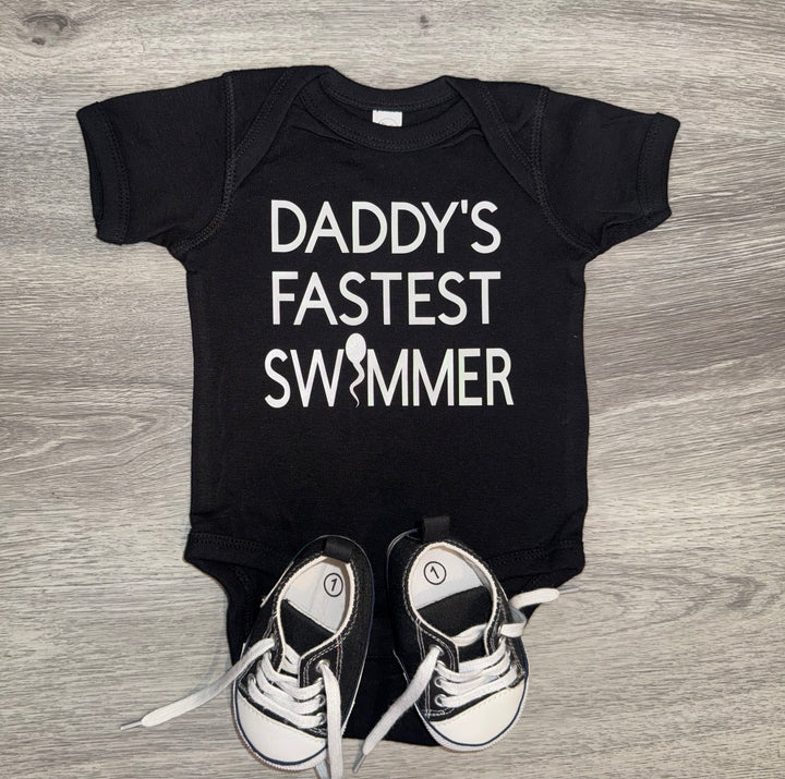 Load image into Gallery viewer, Daddy’s Fastest Swimmer Bodysuit