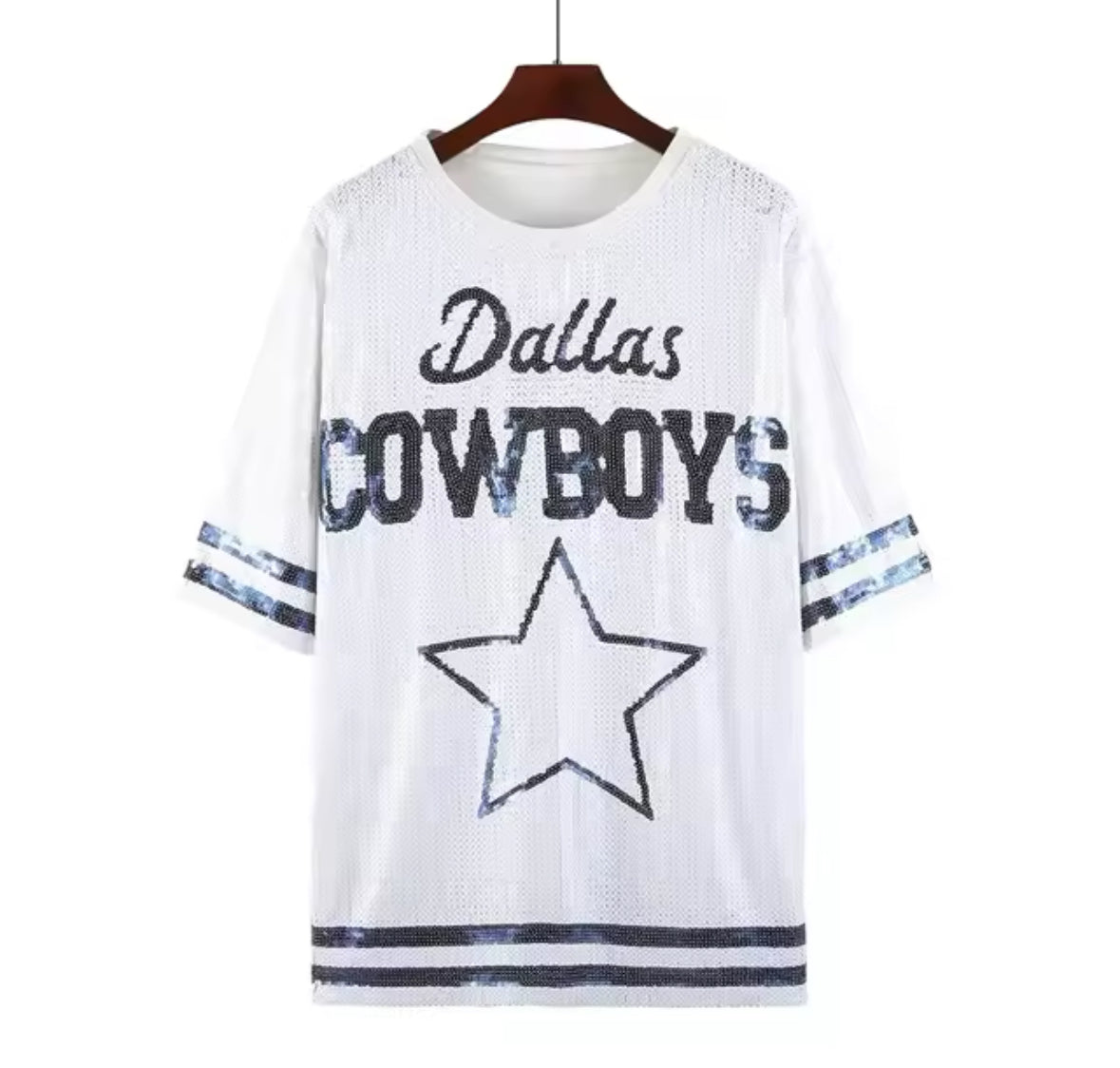 dallas cowboys sequin dress Dallas Cowboys Sparkly Sequin Dress – Bombshell Boutique LV