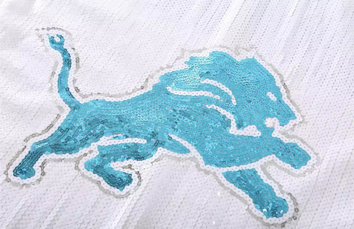 detroit lions sequin dress Detroit Lions Sparkly Sequin Dress Bombshell Boutique LV