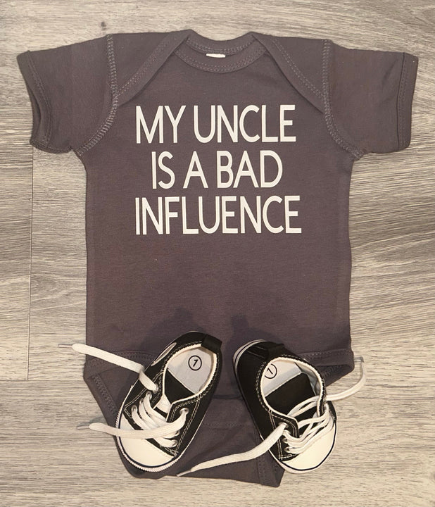 Load image into Gallery viewer, My Uncle Is A Bad Influence Bodysuit