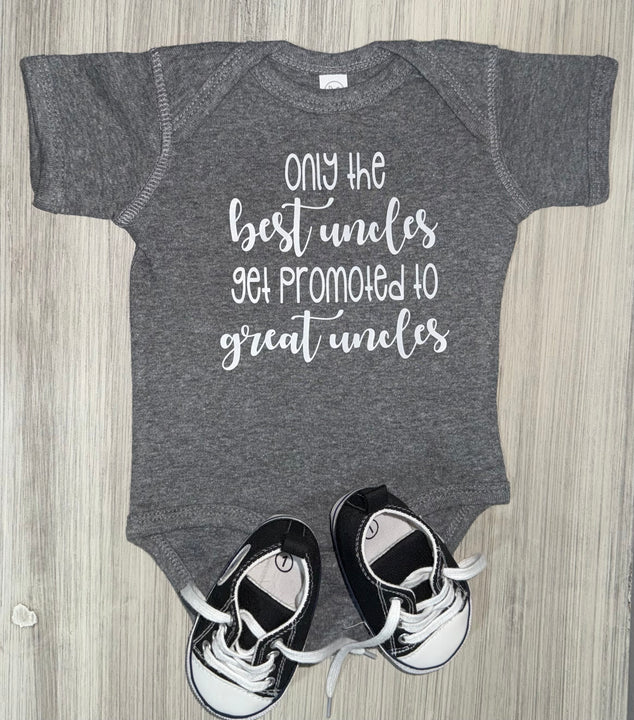 Load image into Gallery viewer, Only The Best Uncles Get Promoted To Great Uncles Bodysuit