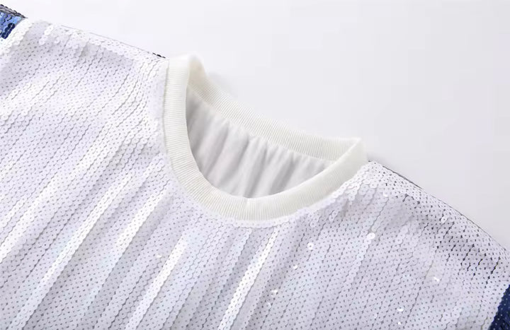 Load image into Gallery viewer, Detroit Lions Sparkly Sequin Dress