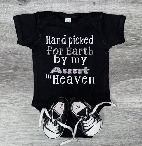 Hand Picked For Earth By My Aunt In Heaven Bodysuit