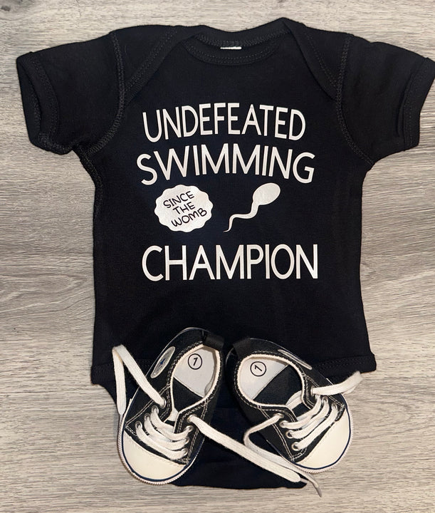 Load image into Gallery viewer, Undefeated Swimming Champion Bodysuit