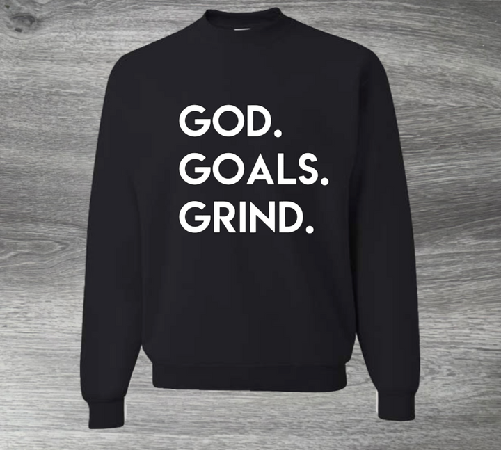 Load image into Gallery viewer, God Goals Grind Adult Unisex Sweatshirt