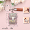 Glitter Western Howdy Keychain