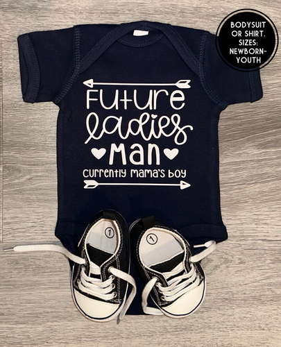 Future Ladies Man Currently Mama's Boy Bodysuit