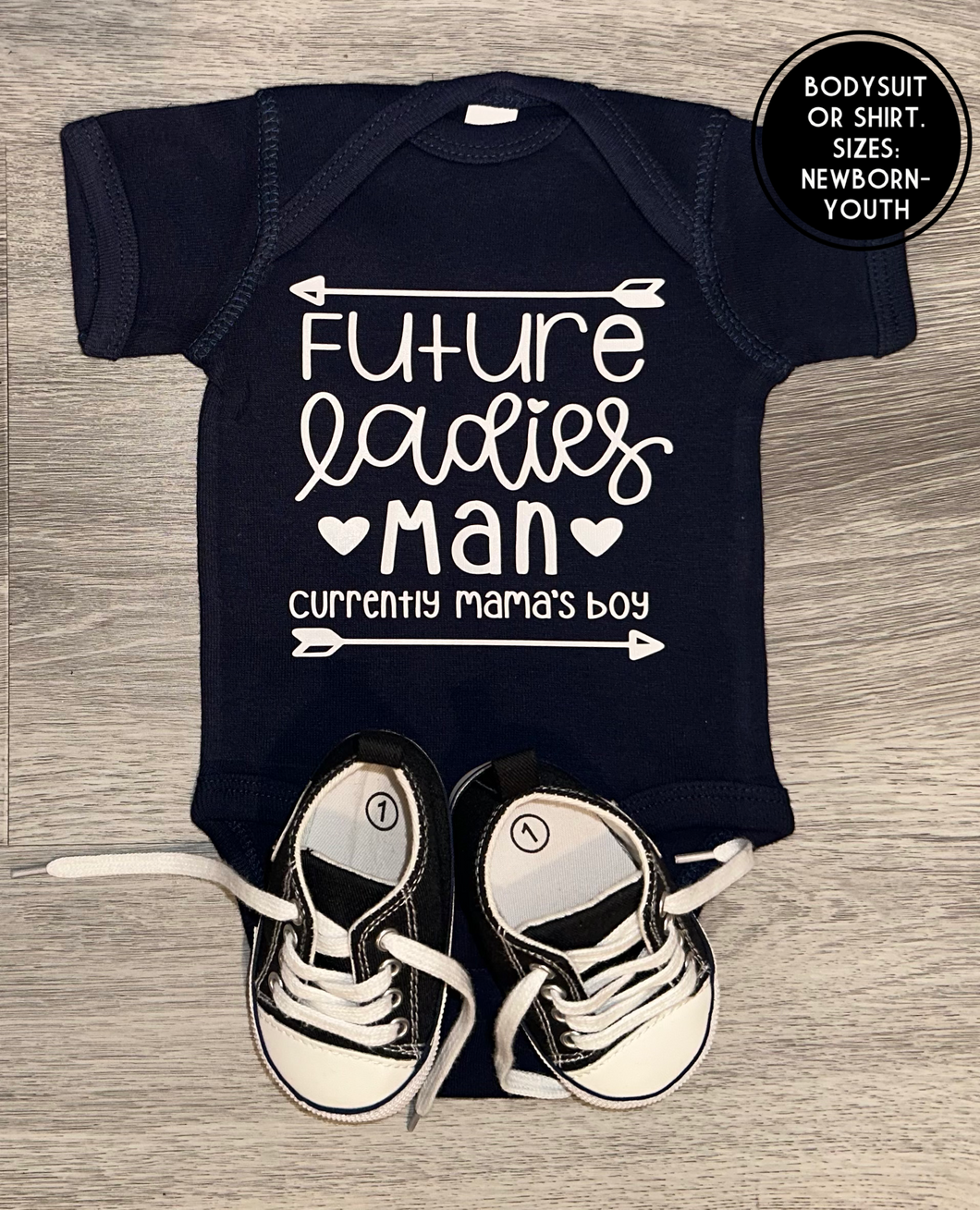 Future Ladies Man Currently Mama's Boy Bodysuit