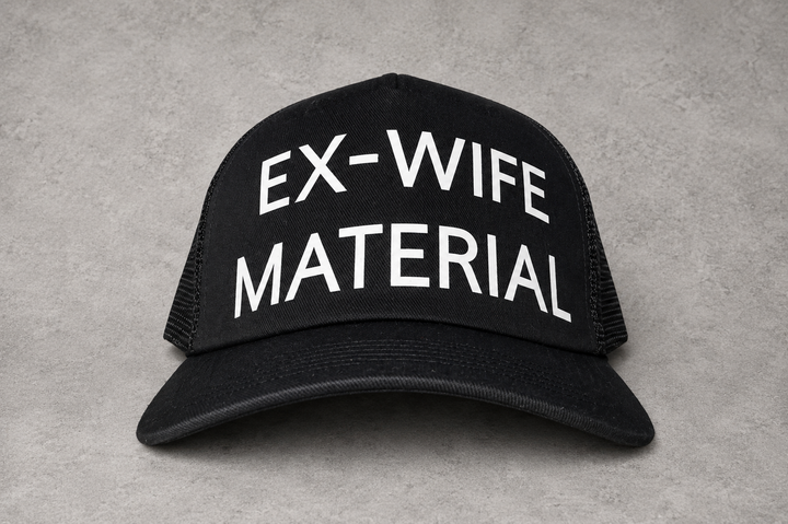 Load image into Gallery viewer, Ex-Wife Material Trucker Hat