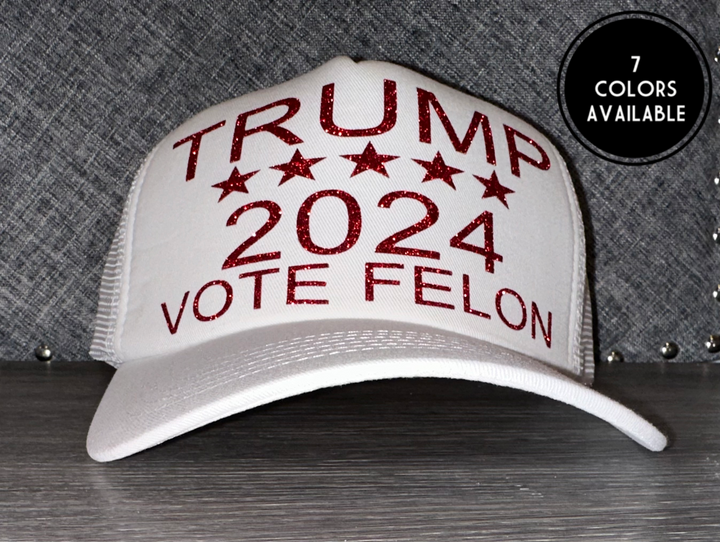 Load image into Gallery viewer, Trump 2024 Vote Felon Trucker Hat