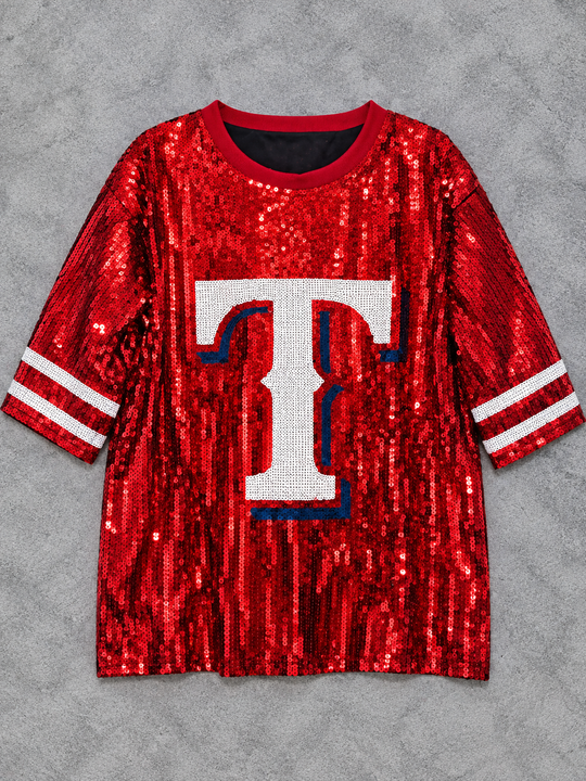 Load image into Gallery viewer, Texas A&amp;M Sparkly Sequin Dress