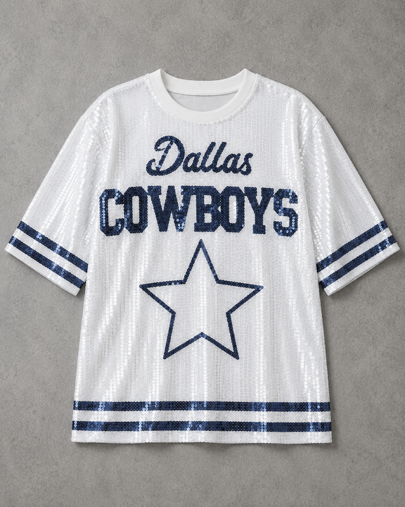 Load image into Gallery viewer, Dallas Cowboys Sparkly Sequin Dress