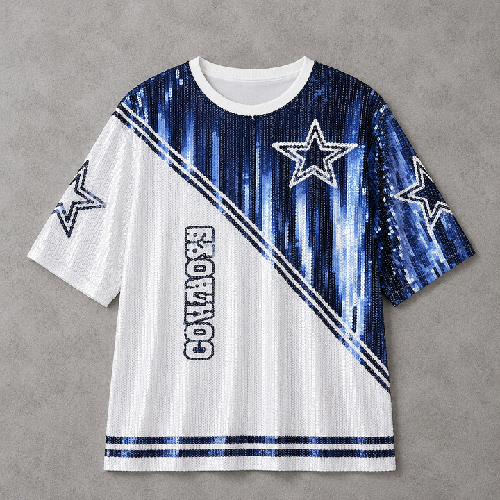 Load image into Gallery viewer, Dallas Cowboys Sparkly Sequin Dress