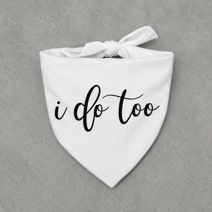 Load image into Gallery viewer, I DO Too Dog Wedding Bandana